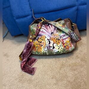 Sharif Brown and Multicolor Women's Bag